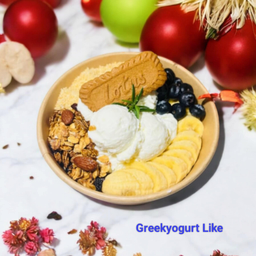 🥳Greekyogurt Like (กรีกโยเกิร์ต ขนมปังปิ้ง )🥣🍯☕🧋🥑🥝🍎