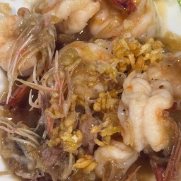 กระเทียมกุ้ง(กับข้าว)