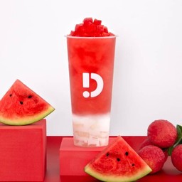 ชาเขียวมะลิแตงโมลิ้นจี่ปั่น เยลลี่ลิ้นจี่ - Watermelon Lychee Bliss