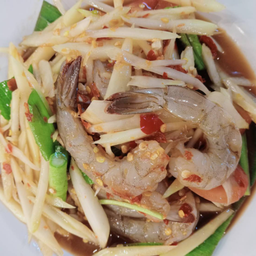 ตำกุ้งสด