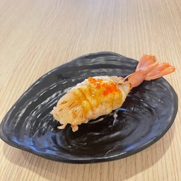 ซูชิกุ้งหวานเบิร์นชีส
