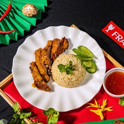 ข้าวมันไก่ทอด