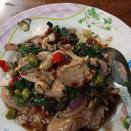 กระเพราตับหมู