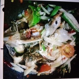 ตำปูม้าลาวปลาร้า