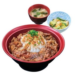 ข้าวหน้าเนื้อย่างโอโรชิพอนสึ และชุดสุดคุ้ม