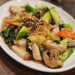 ผัดคะน้าน้ำมันหอย