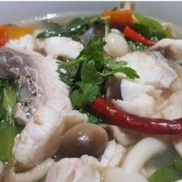 ต้มยำ   ปลากระพง   น้ำใส