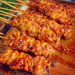 หมูย่างโบราณ + น้ำจิ้มแจ่ว (ชุดอิ่มสุดคุ้ม)