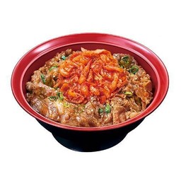 ข้าวหน้าเนื้อย่างกิมจิ
