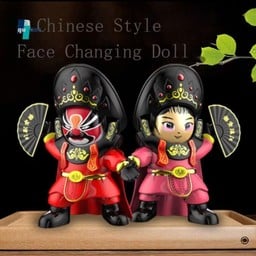 หน้ากากเสฉวน เปลี่ยนหน้า สีแดง+ชมพู