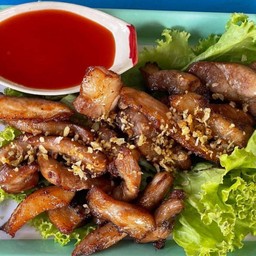 คอหมูทอด