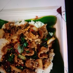 กระเพราเนื้อสับ