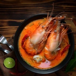 กุ้งอบวุ้นเส้น กุ้งเผา เฮียโต ซีฟู้ด สาธุประดิษฐ์ 47