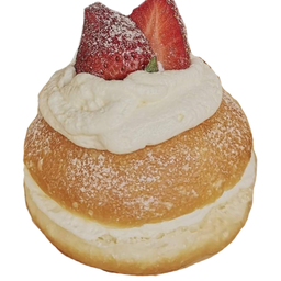 โดนัทสตรอว์เบอร์รี่ครีม