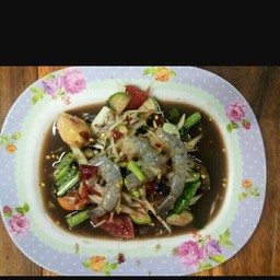 ตำกุ้งสดปลาร้า