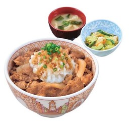 ข้าวหน้าเนื้อโอโรชิพอนสึ และชุดสุดคุ้ม