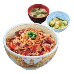 ข้าวหน้าหมูย่างฮอกไกโดหมาล่า และชุดสุดคุ้ม