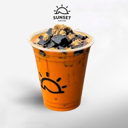 Thai Tea Grass Jelly ชาไทยเฉาก๊วยบราวน์ชูการ์