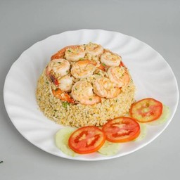 ข้าวผัดกุ้งจานใหญ่ 蝦仁炒飯