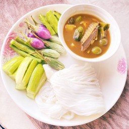 ขนมจีนแกงไตปลา