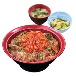 ข้าวหน้าเนื้อย่างกิมจิ และชุดสุดคุ้ม