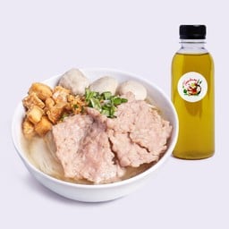 ก๋วยเตี๋ยวหมู + น้ำเก๊กฮวย