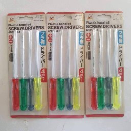 ไขควงเล็กด้ามยาว 4 อัน