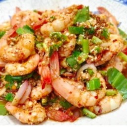 ลาบกุ้ง(10ตัว)