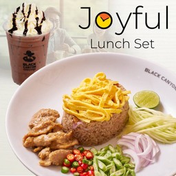 ชุดข้าวคลุกกะปิ + เครื่องดื่ม