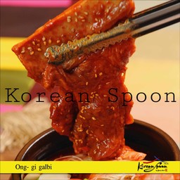2-1(600g) Onggi galbi(pork 600g)Charcoal grilled