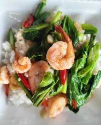 ข้าวคะน้ากุ้ง