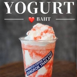 สตรอว์เบอร์รี่โยเกิร์ต (ปั่น) Strawberry Yogurt