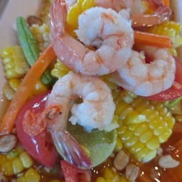 ตำข้าวโพดกุ้งสุก