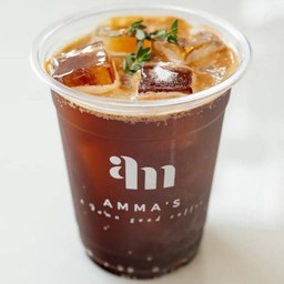Americano peach soda (Mocktail style )