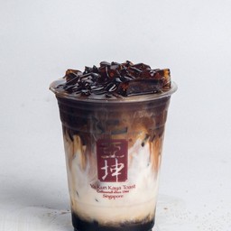Kopi Latte with Brown Sugar Jelly