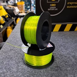 สายเอ็น ขนาด60 สีเขียวสะท้อนแสง ตรานกนางแอ่น ราคาต่อม้วน