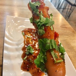 ไส้กรอกหนังกรอบปิ้ง