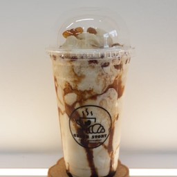 นมสดบราวน์ชูก้า ปั่น