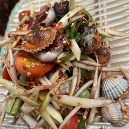 ตำหอยแครง(ปูปลาร้า)