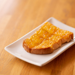 ปังเนย + แยมส้ม + มะนาว