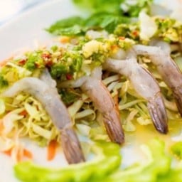 ยำกุ้งดิบมะระซีฟู๊ด 10ตัว