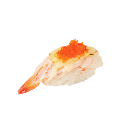 กุ้งเบิร์นชีสสไข่ปู