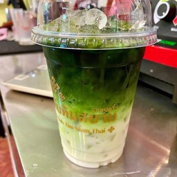 ชาเขียวลาเต้เย็น
