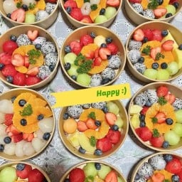 ผลไม้ปอกพร้อมทาน & ชาชีสไหม คลองตำหรุ