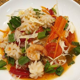 ยำวุ้นเส้นทะเล Vermicelli salad with seafood