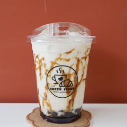 นมสดบราวน์ชูก้า เย็น