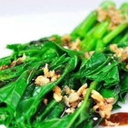 คะน้าฮ่องกงผัดน้ำมันหอย