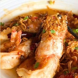 กุ้งทอดซอสผัดไทย