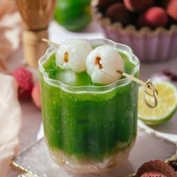 Lychee soda Matcha