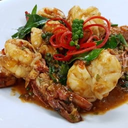 กุ้งลายเสือผัดฉ่า